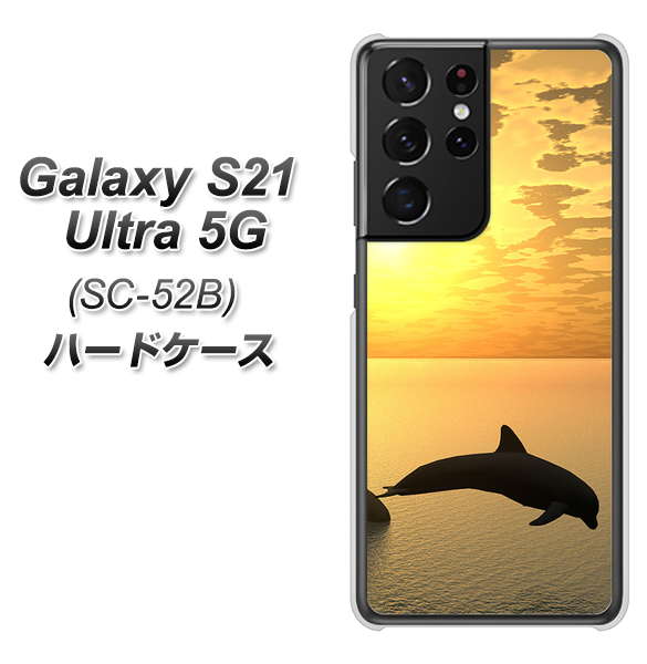 Galaxy S21 Ultra 5G SC-52B docomo VA845 夕暮れのドルフィン ハードケース 背面印刷