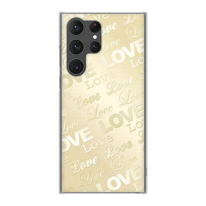 Galaxy S23 Ultra SC-52D docomo エンボス風LOVEリンク ハードケース 背面印刷
