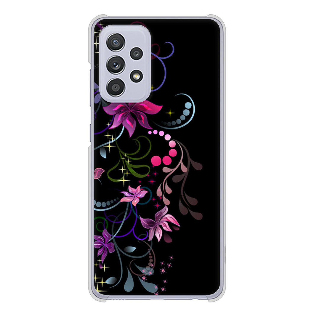 Galaxy A52 5G SC-53B 263 闇に浮かぶ華 ハードケース 背面印刷