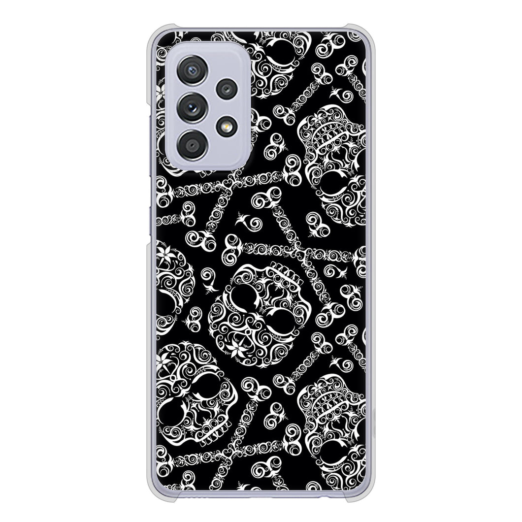 Galaxy A52 5G SC-53B 363 ドクロの刺青 ハードケース 背面印刷