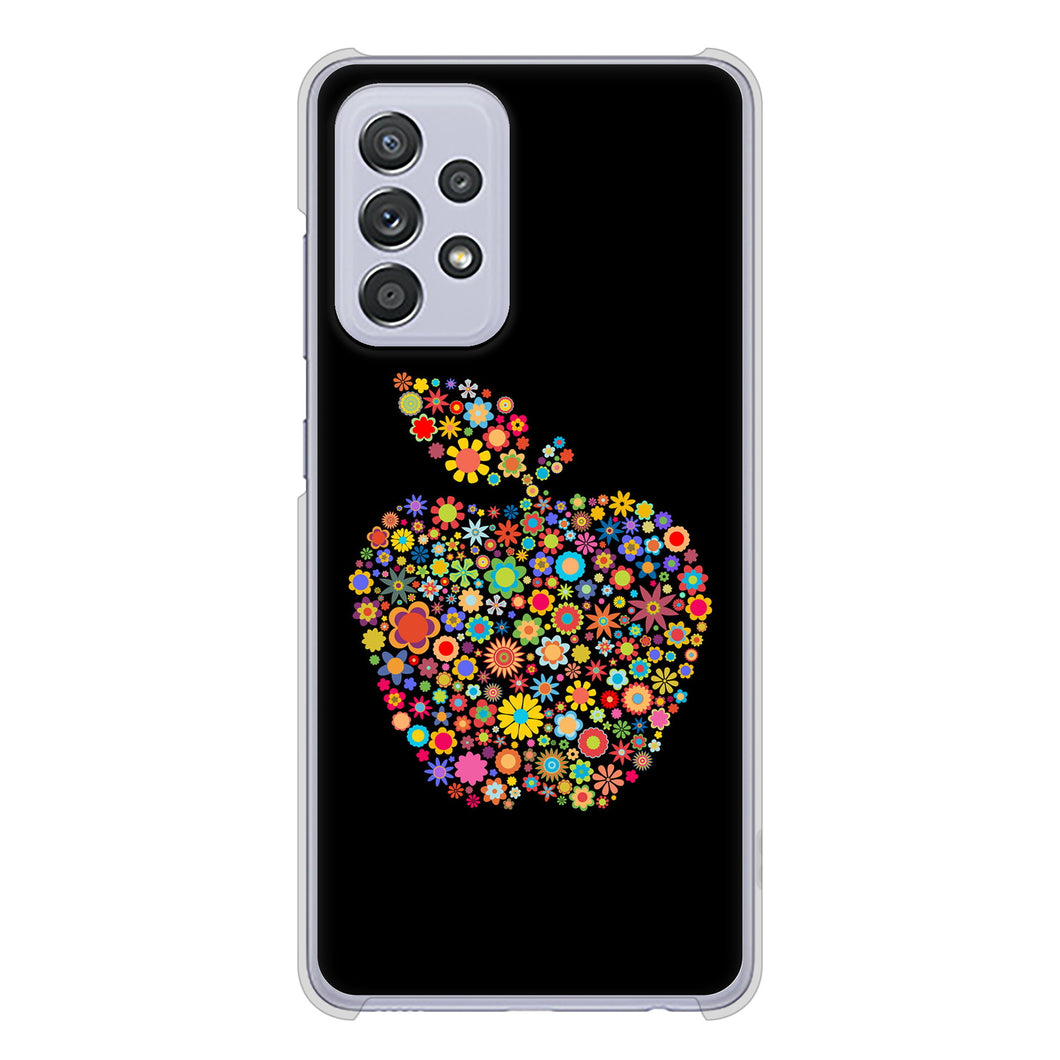 Galaxy A52 5G SC-53B 1195 カラフルアップル ハードケース 背面印刷