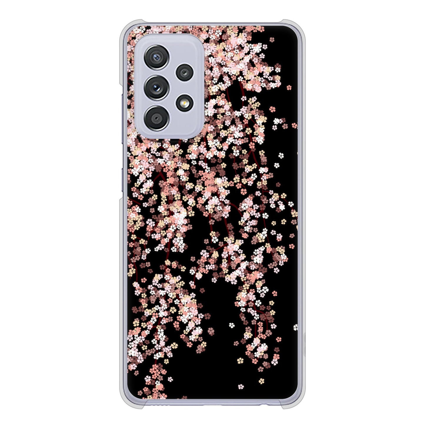 Galaxy A52 5G SC-53B 1244 しだれ桜 ハードケース 背面印刷