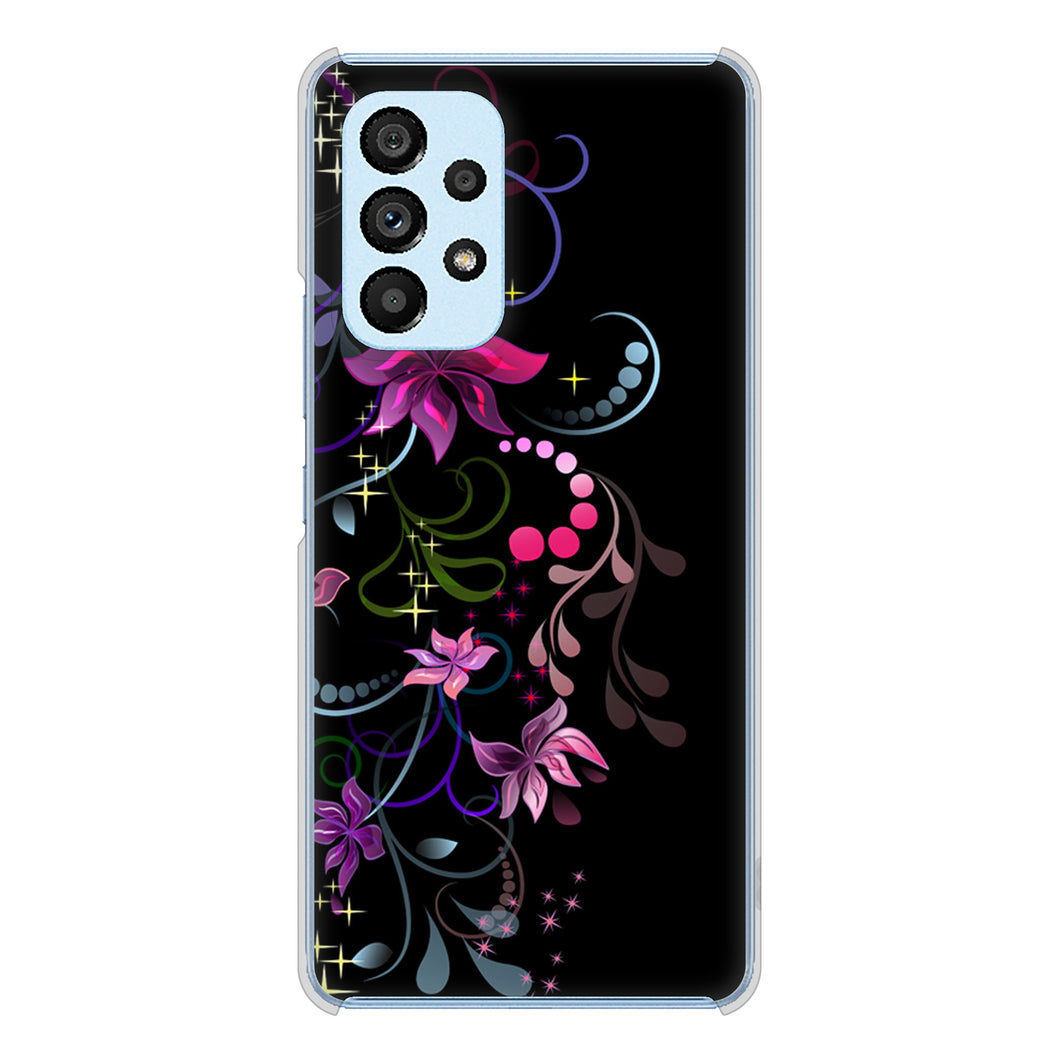 Galaxy A53 5G SC-53C docomo 263 闇に浮かぶ華 ハードケース 背面印刷