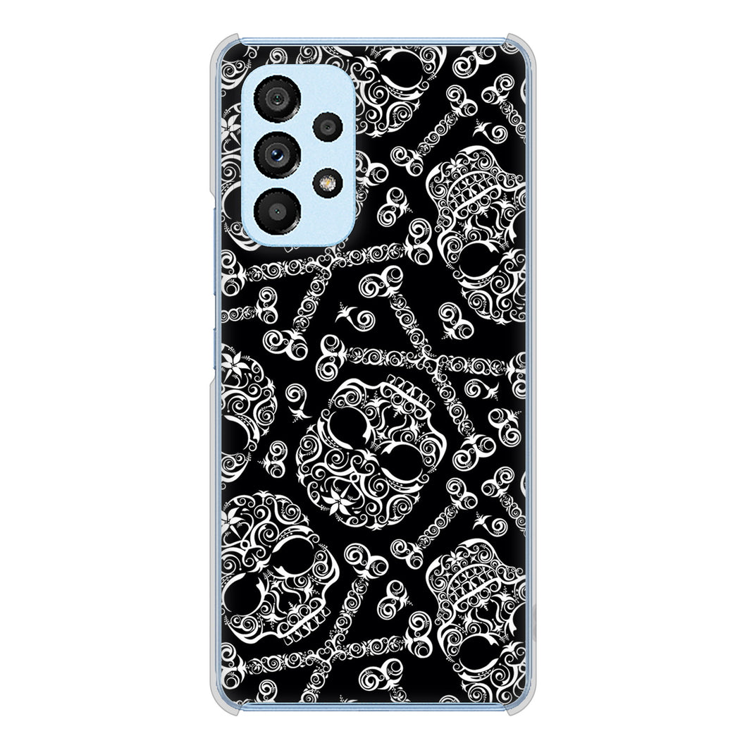 Galaxy A53 5G SC-53C docomo 363 ドクロの刺青 ハードケース 背面印刷