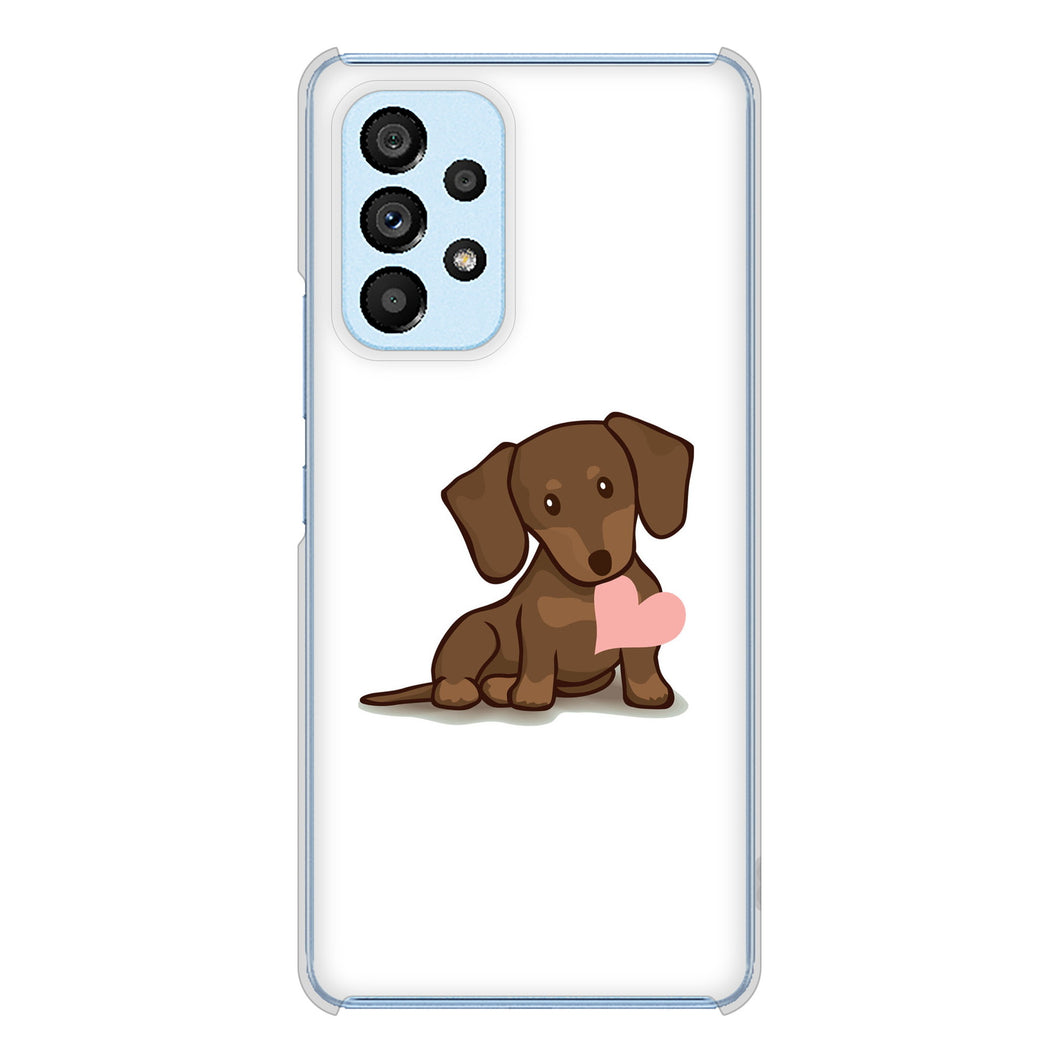 Galaxy A53 5G SC-53C docomo 394 I love ダックス ハードケース 背面印刷