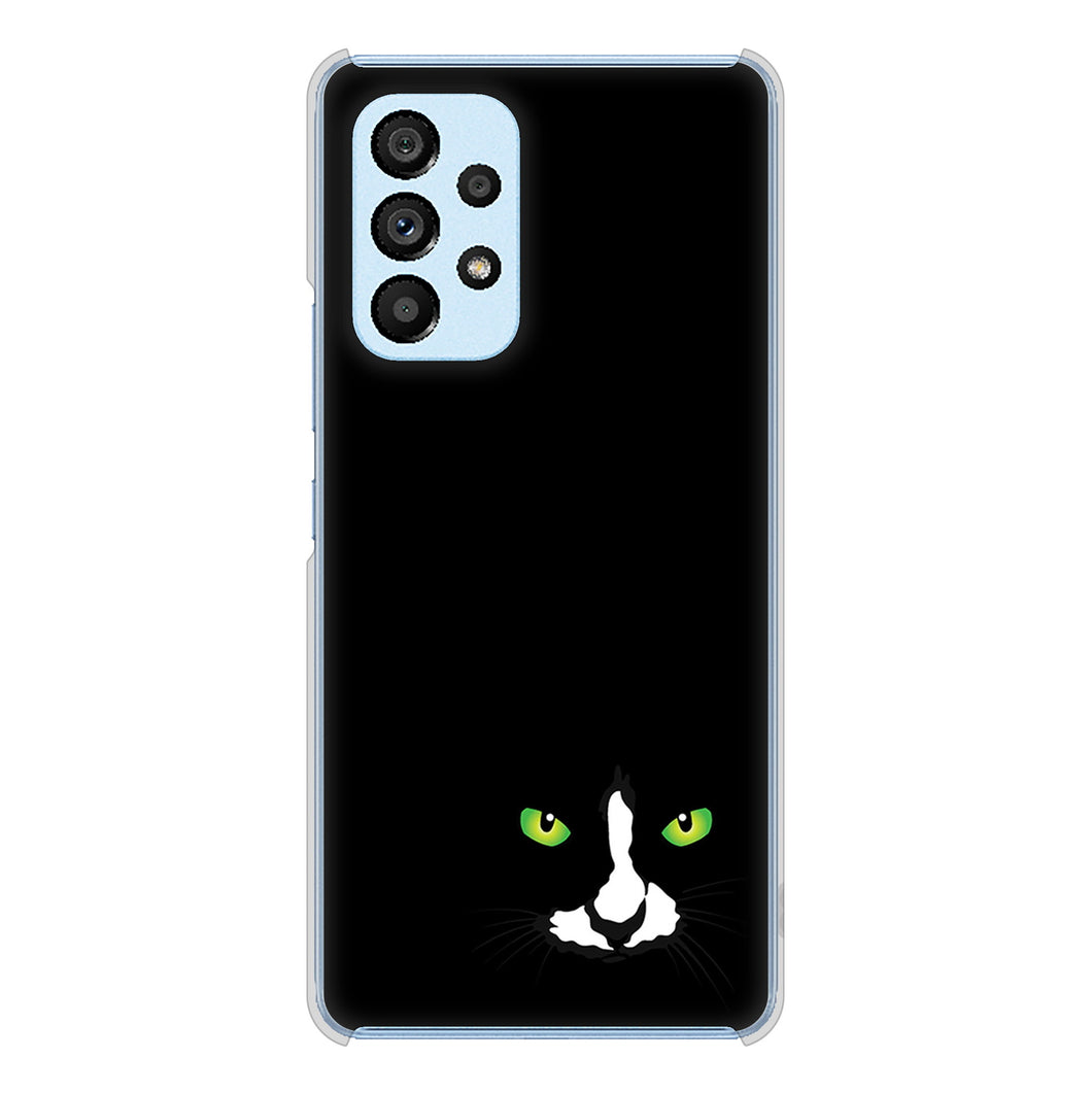 Galaxy A53 5G SC-53C docomo 398 黒ネコ ハードケース 背面印刷
