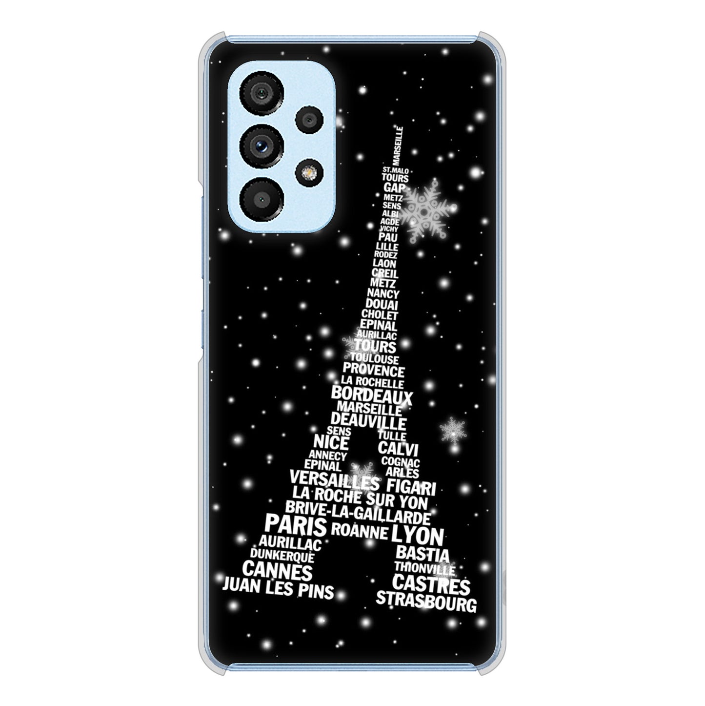 Galaxy A53 5G SC-53C docomo エッフェル塔 ハードケース 背面印刷