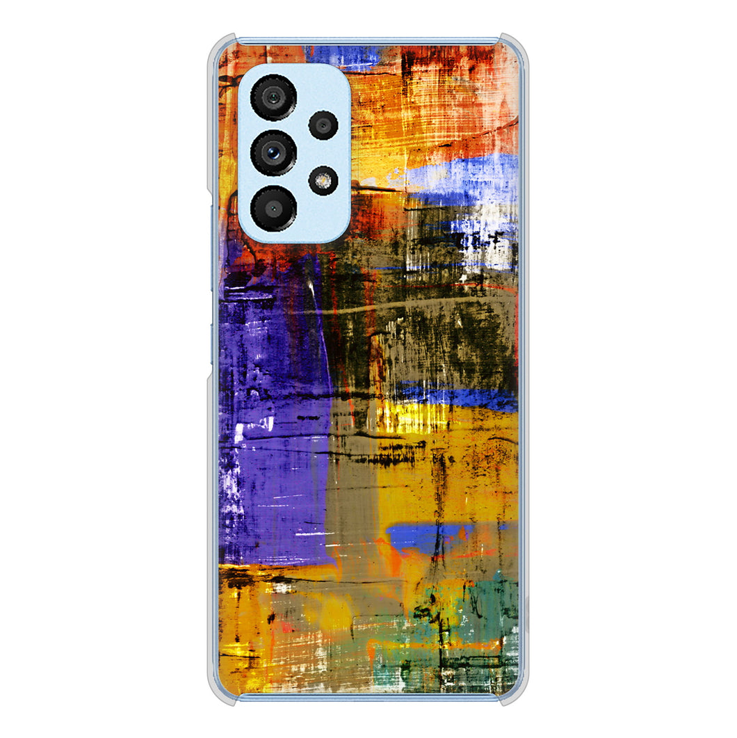 Galaxy A53 5G SC-53C docomo 609 クラッシュアートBL ハードケース 背面印刷