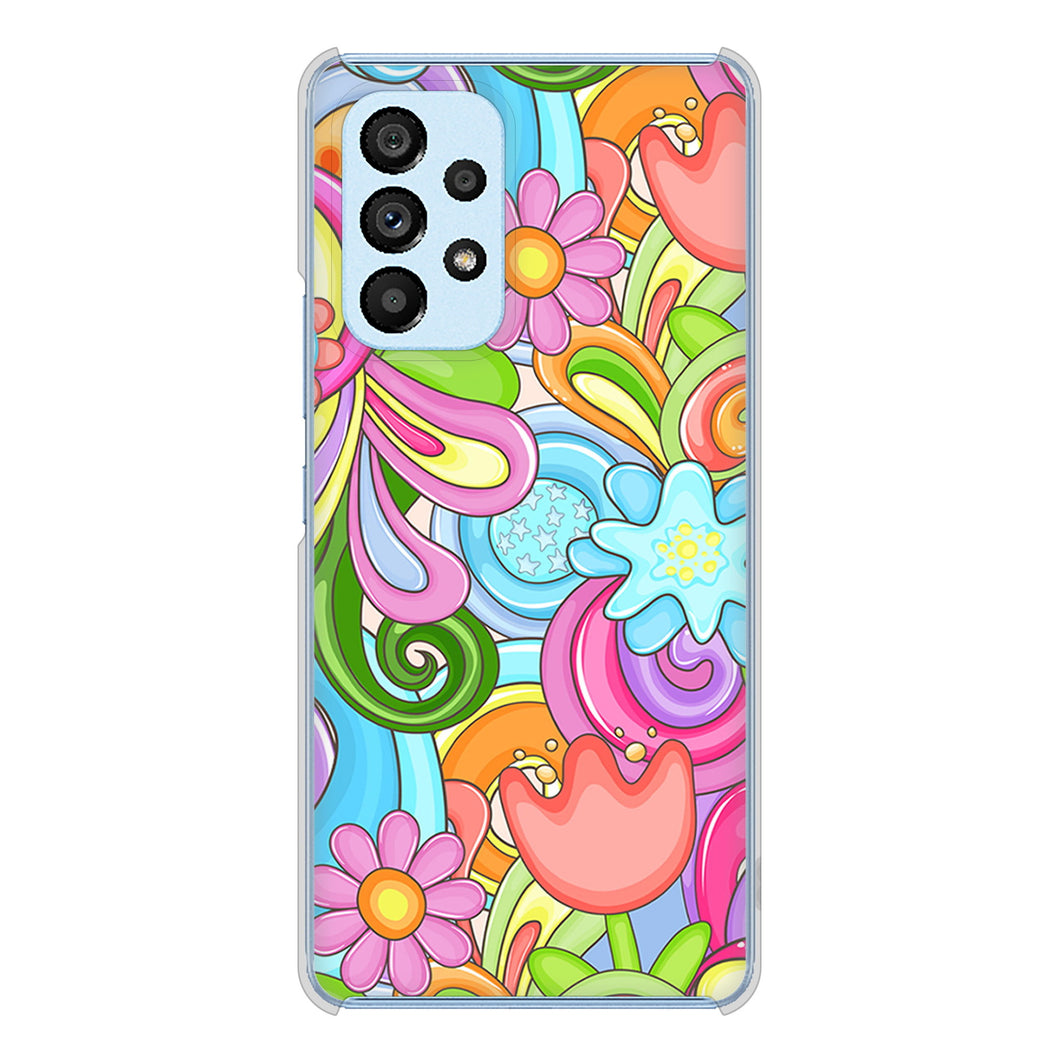 Galaxy A53 5G SC-53C docomo 713 ミラクルフラワー ハードケース 背面印刷