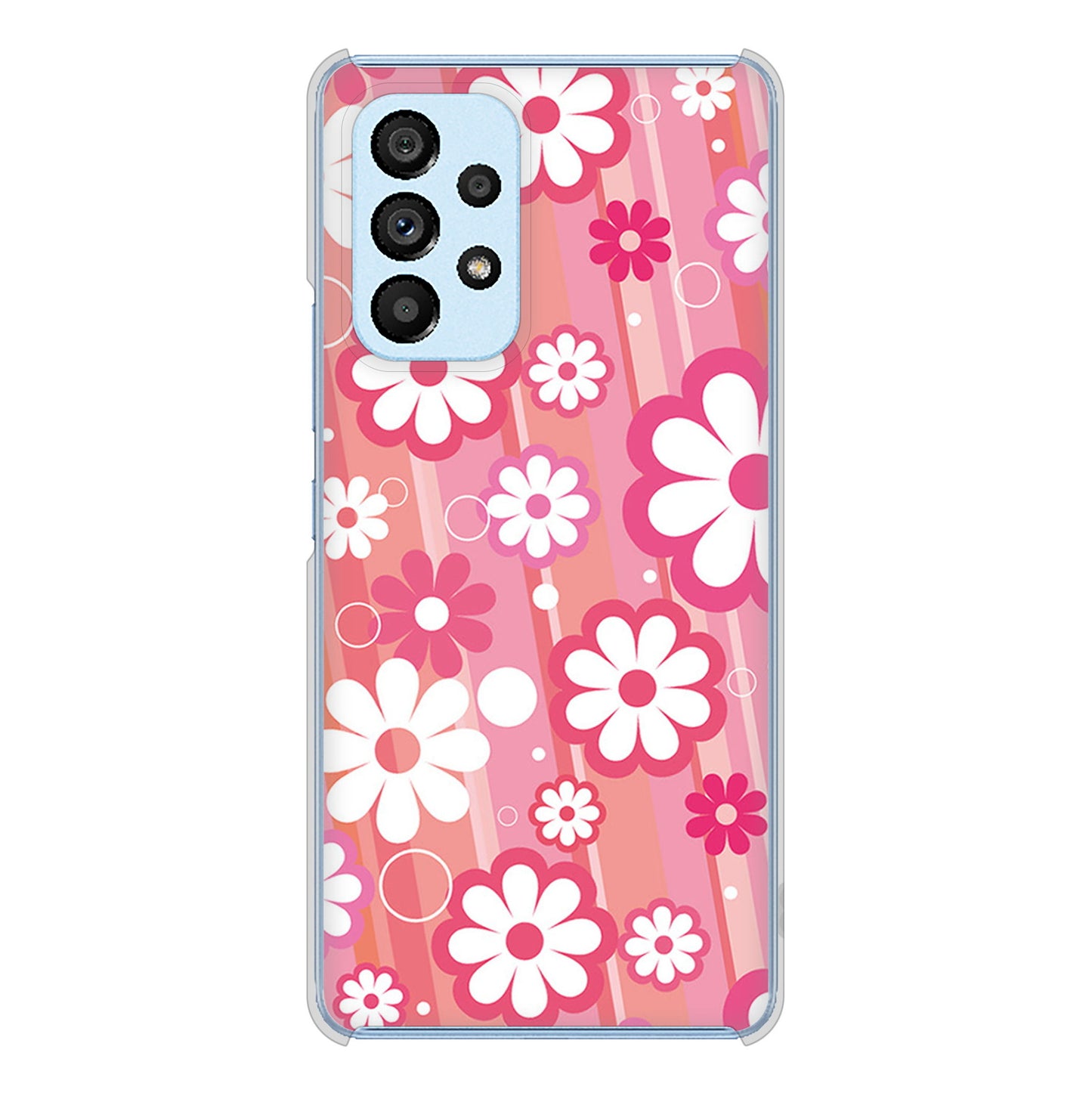 Galaxy A53 5G SC-53C docomo 751 マーガレット（ピンク系） ハードケース 背面印刷