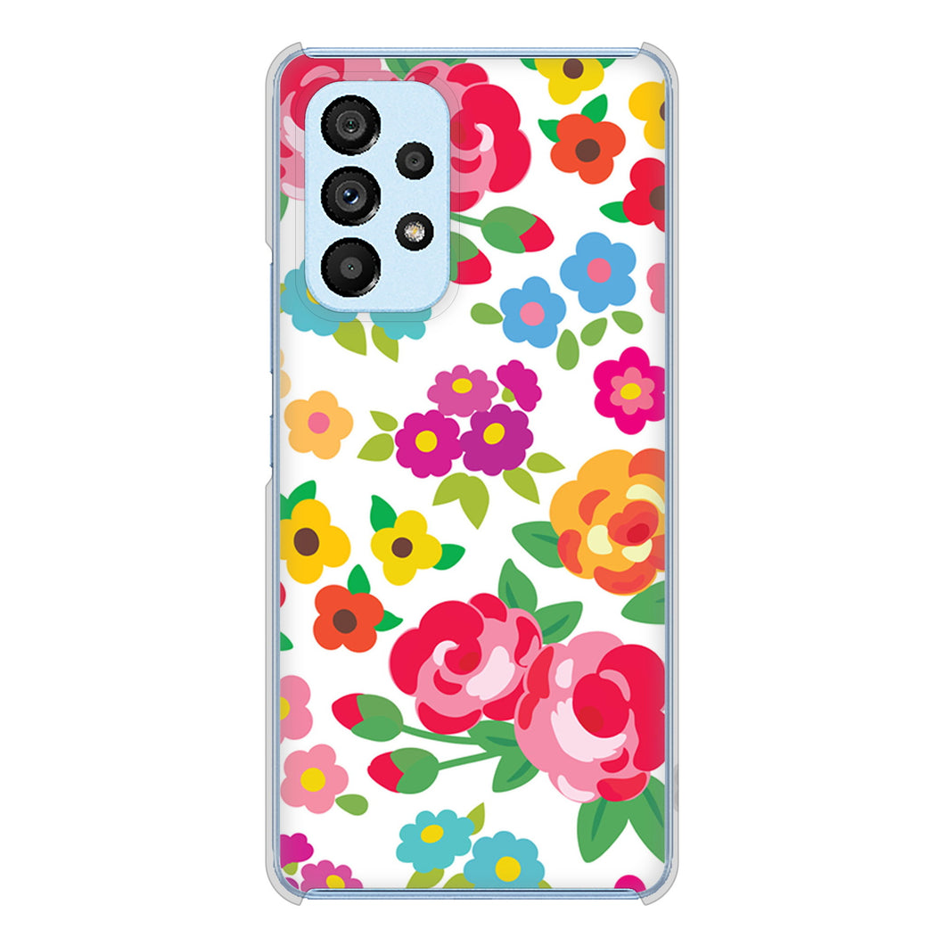 Galaxy A53 5G SC-53C docomo 776 5月のフラワーガーデン ハードケース 背面印刷