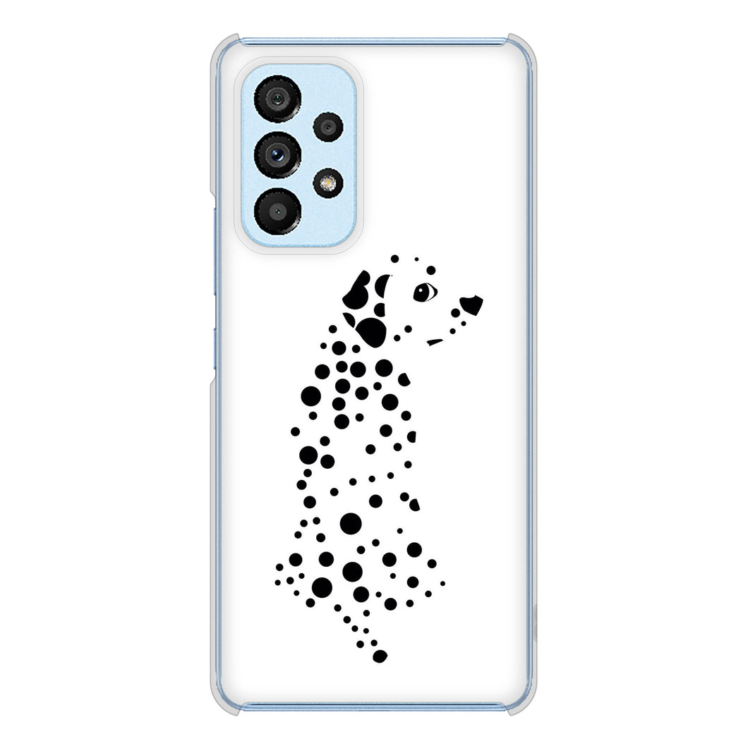 Galaxy A53 5G SC-53C docomo 1038 振り向くダルメシアン（WH） ハードケース 背面印刷