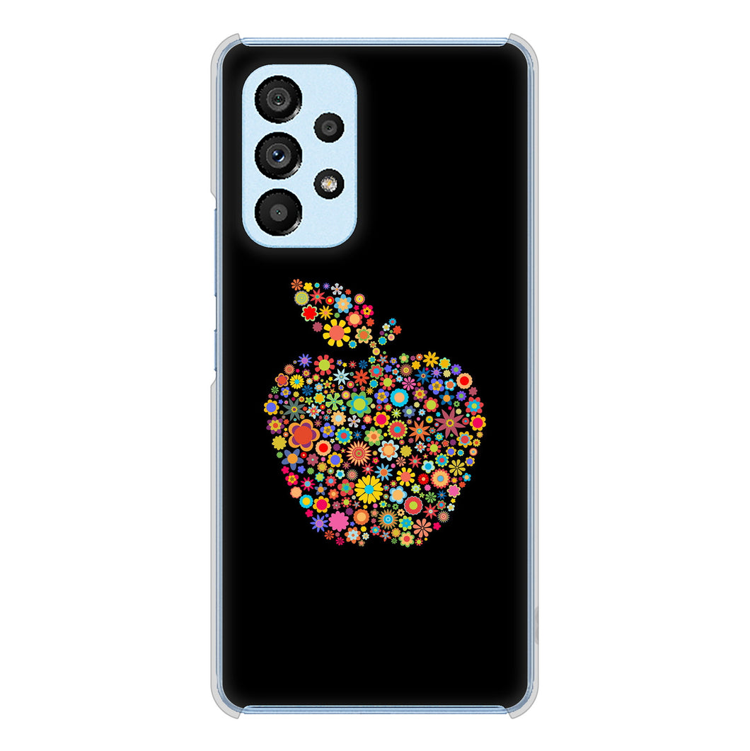 Galaxy A53 5G SC-53C docomo 1195 カラフルアップル ハードケース 背面印刷