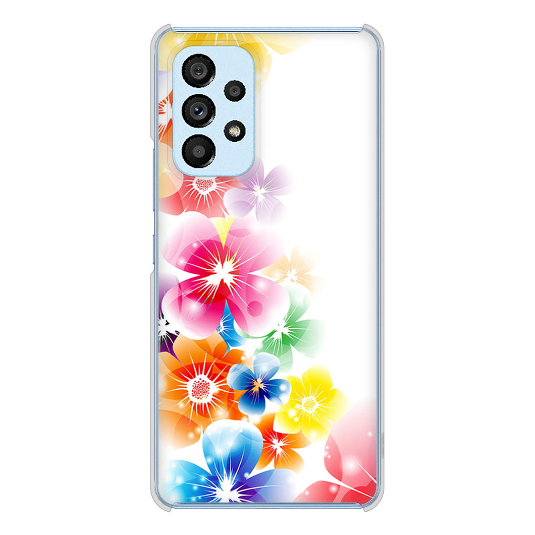 Galaxy A53 5G SC-53C docomo 1209 光と花 ハードケース 背面印刷