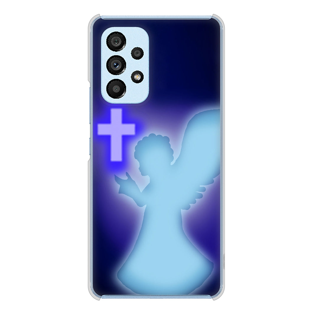 Galaxy A53 5G SC-53C docomo 1249 祈りを捧げる天使 ハードケース 背面印刷