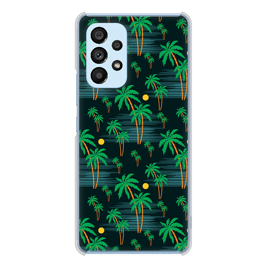 Galaxy A53 5G SC-53C docomo 1315 月夜とヤシ ハードケース 背面印刷