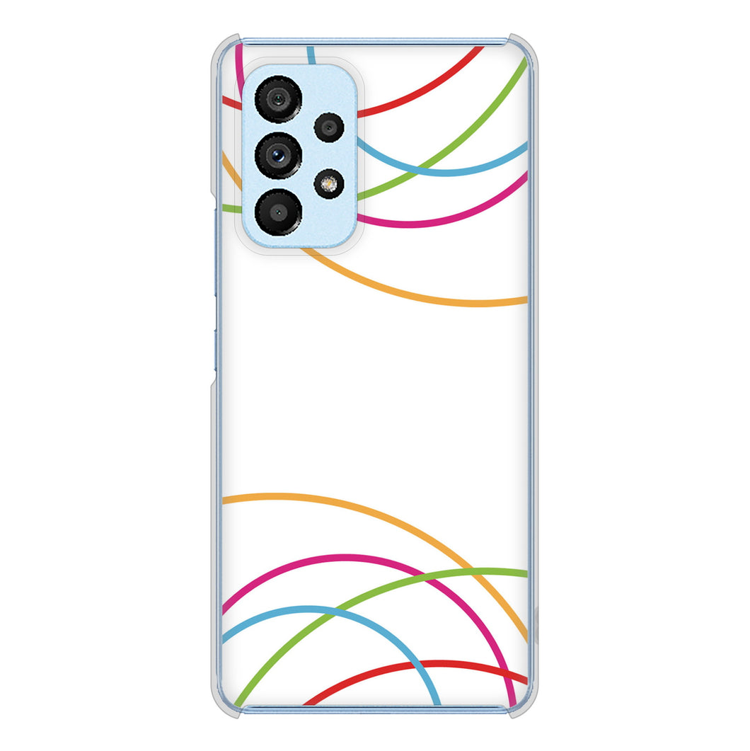 Galaxy A53 5G SC-53C docomo IB912 重なり合う曲線 ハードケース 背面印刷