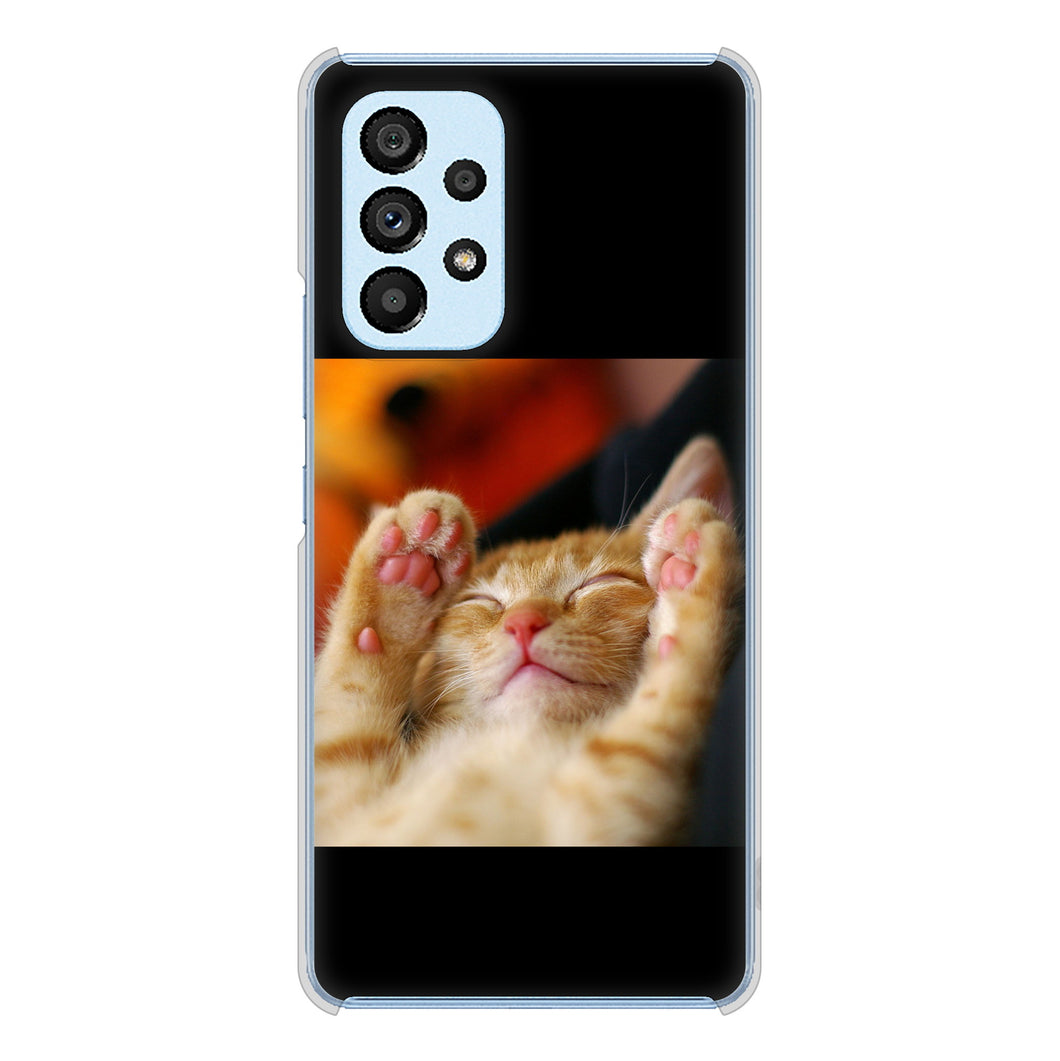 Galaxy A53 5G SC-53C docomo VA804 爆睡するネコ ハードケース 背面印刷