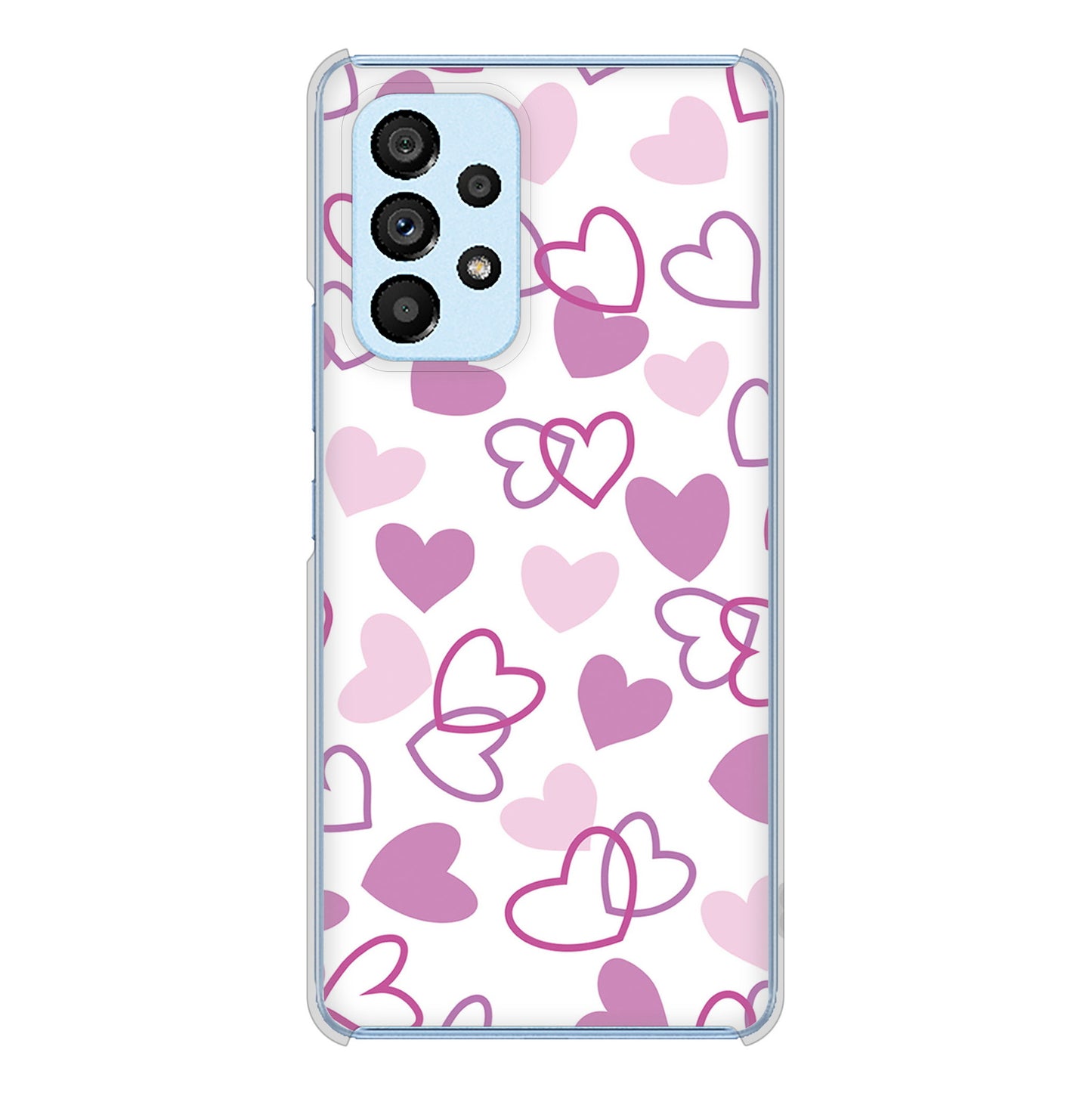 Galaxy A53 5G SC-53C docomo ハートがいっぱい ハードケース 背面印刷