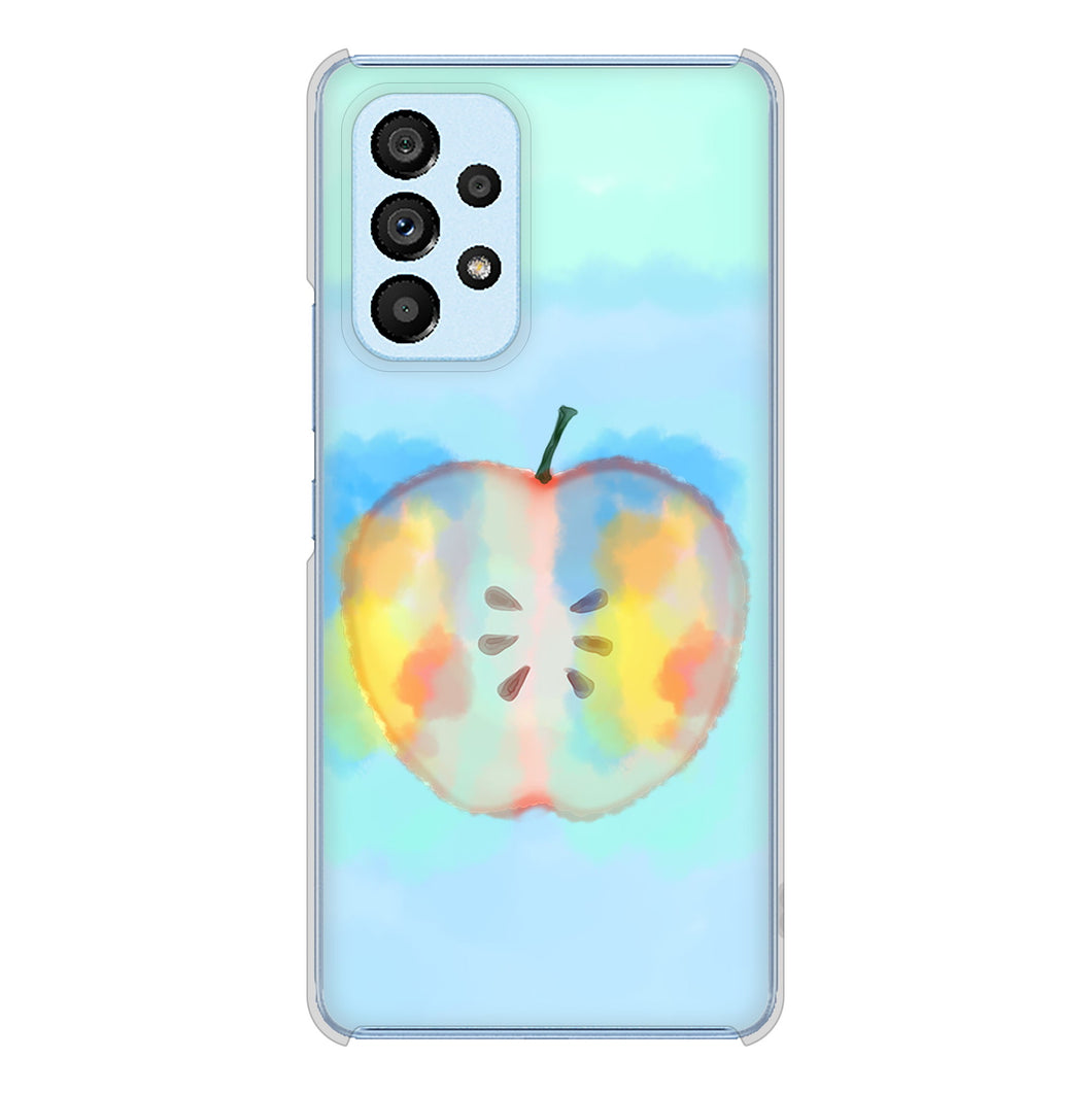 Galaxy A53 5G SC-53C docomo YJ181 りんご 水彩181 ハードケース 背面印刷