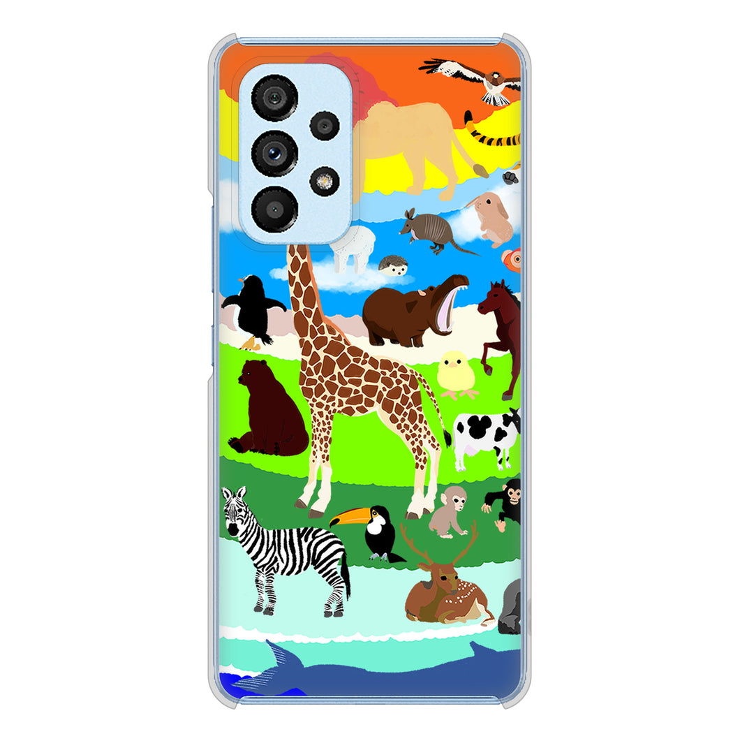 Galaxy A53 5G SC-53C docomo YJ201 アニマルプラネット ハードケース 背面印刷