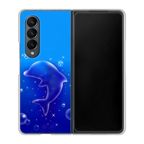 Galaxy Z Fold4 SC-55C docomo 1046 イルカのお昼寝 ハードケース 背面印刷