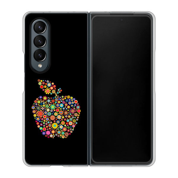 Galaxy Z Fold4 SC-55C docomo 1195 カラフルアップル ハードケース 背面印刷