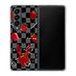 Galaxy Z Fold4 SC-55C docomo AG833 苺パンク（黒） ハードケース 背面印刷
