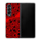 Galaxy Z Fold4 SC-55C docomo 高画質仕上げ 背面印刷 ハードケース【AG835 苺骸骨曼荼羅（赤）】
