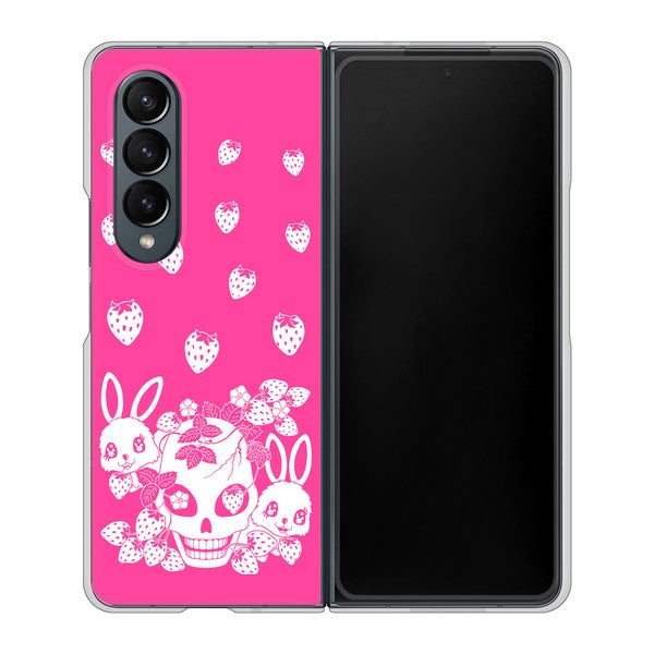 Galaxy Z Fold4 SC-55C docomo AG836 苺兎（ピンク） ハードケース 背面印刷