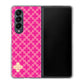 Galaxy Z Fold4 SC-55C docomo 高画質仕上げ 背面印刷 ハードケース【IB901 クロスドット_ピンク】