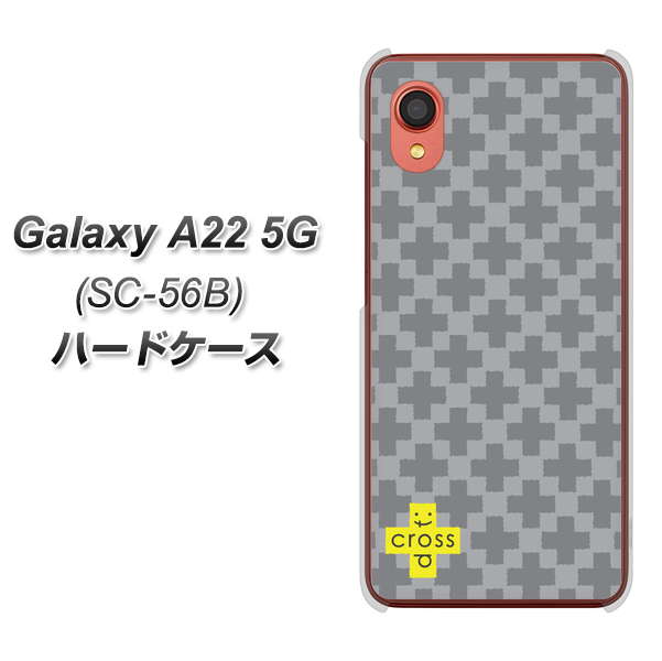 Galaxy A22 5G SC-56B docomo IB900 クロスドット_グレー ハードケース 背面印刷