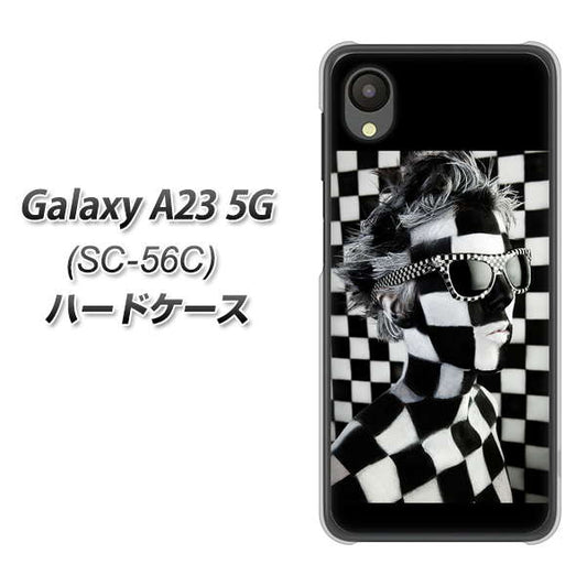 Galaxy A23 5G SC-56C docomo 357 bk&wh ハードケース 背面印刷