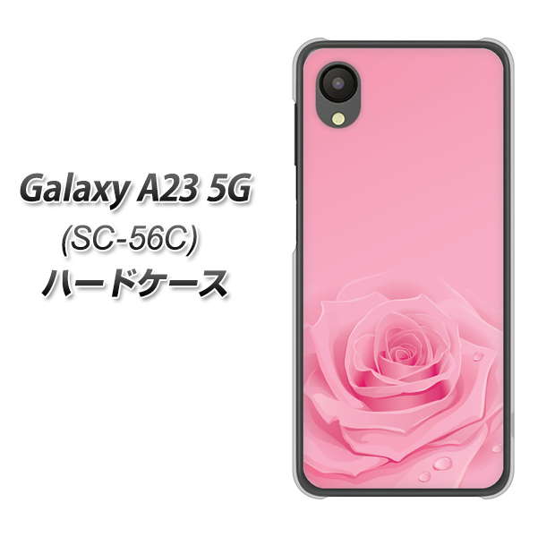 Galaxy A23 5G SC-56C docomo 401 ピンクのバラ ハードケース 背面印刷