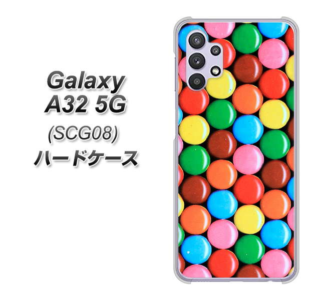 Galaxy A32 5G au 448 マーブルチョコ ハードケース 背面印刷