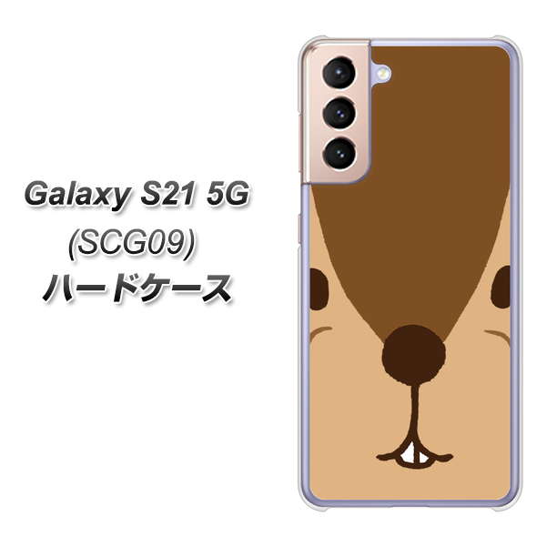 Galaxy S21 5G SCG09 au 349 りす ハードケース 背面印刷
