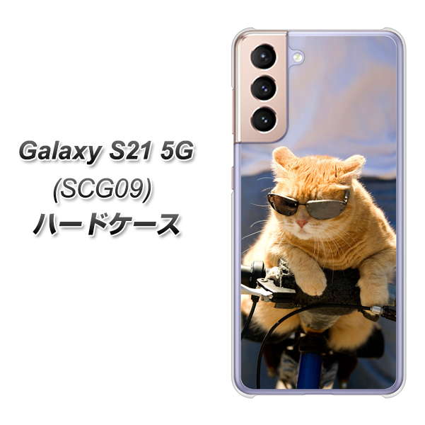 Galaxy S21 5G SCG09 au 595 にゃんとサイクル ハードケース 背面印刷