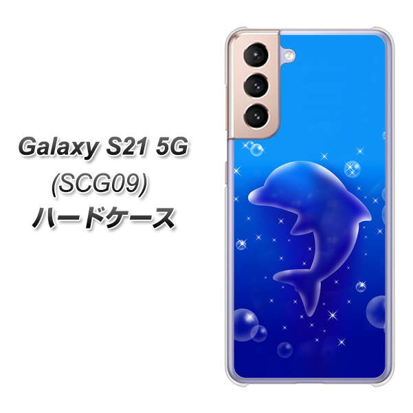 Galaxy S21 5G SCG09 au 1046 イルカのお昼寝 ハードケース 背面印刷