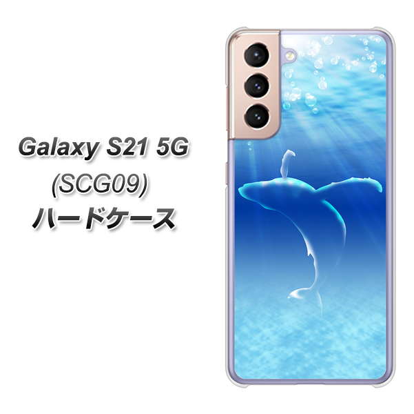 Galaxy S21 5G SCG09 au 1047 海の守り神くじら ハードケース 背面印刷