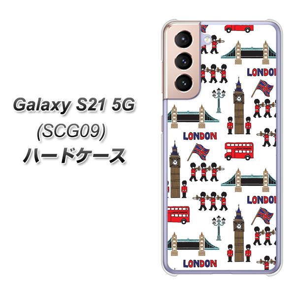 Galaxy S21 5G SCG09 au EK811 ロンドンの街 ハードケース 背面印刷