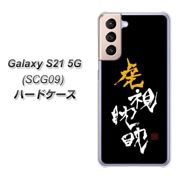 Galaxy S21 5G SCG09 au OE803 虎視眈々 ハードケース 背面印刷