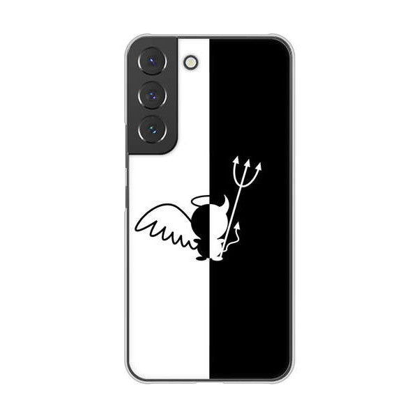 Galaxy S22 SCG13 au 027 ハーフデビット ハードケース 背面印刷
