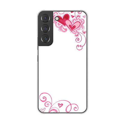 Galaxy S22 SCG13 au プリティハート ハードケース 背面印刷
