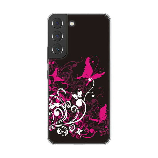 Galaxy S22 SCG13 au バタフライ ハードケース 背面印刷