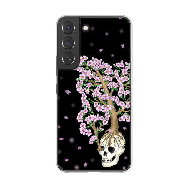 Galaxy S22 SCG13 au むかいあぐる 苺骸骨王冠蔦 ハードケース 背面印刷