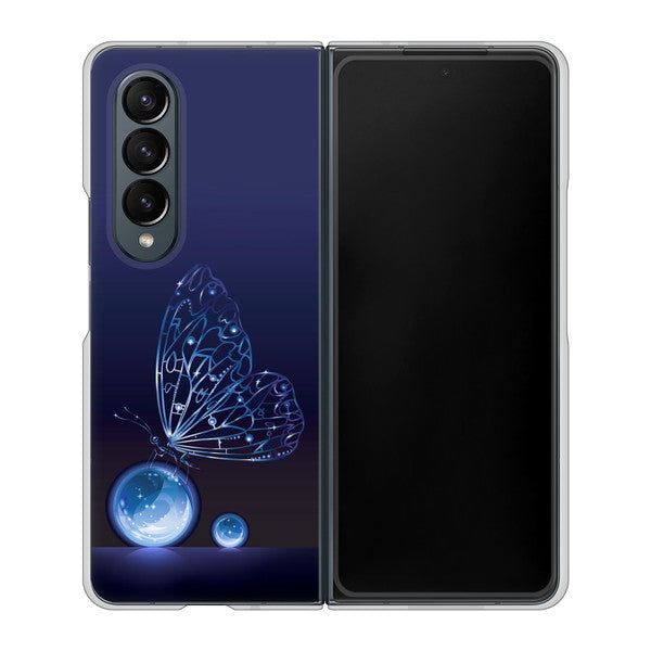 Galaxy Z Fold4 SCG16 au 418 神秘の蝶 ハードケース 背面印刷