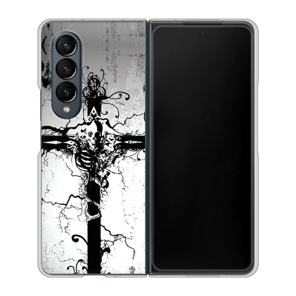 Galaxy Z Fold4 SCG16 au 高画質仕上げ 背面印刷 ハードケース【432 張付の骸】