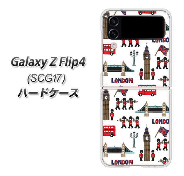 Galaxy Z Flip4 SCG17 au 高画質仕上げ 背面印刷 ハードケース【EK811 ロンドンの街】