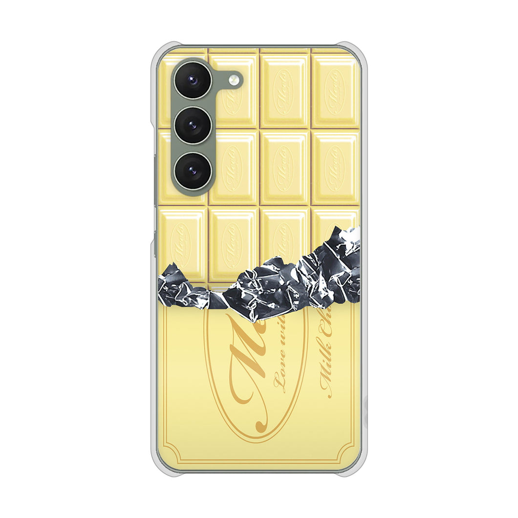 Galaxy S23 SCG19 au 高画質仕上げ 背面印刷 ハードケース 板チョコ