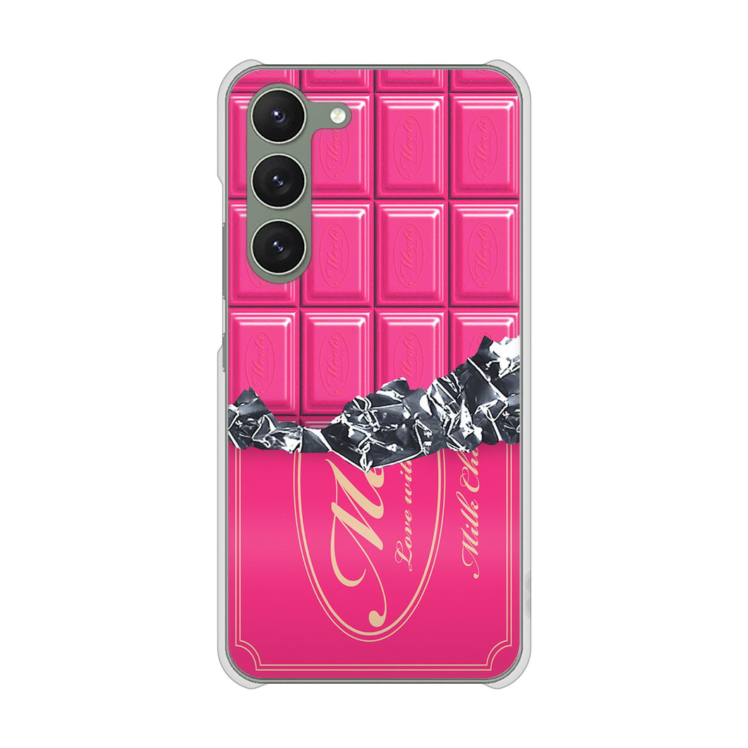 Galaxy S23 SCG19 au 高画質仕上げ 背面印刷 ハードケース 板チョコ